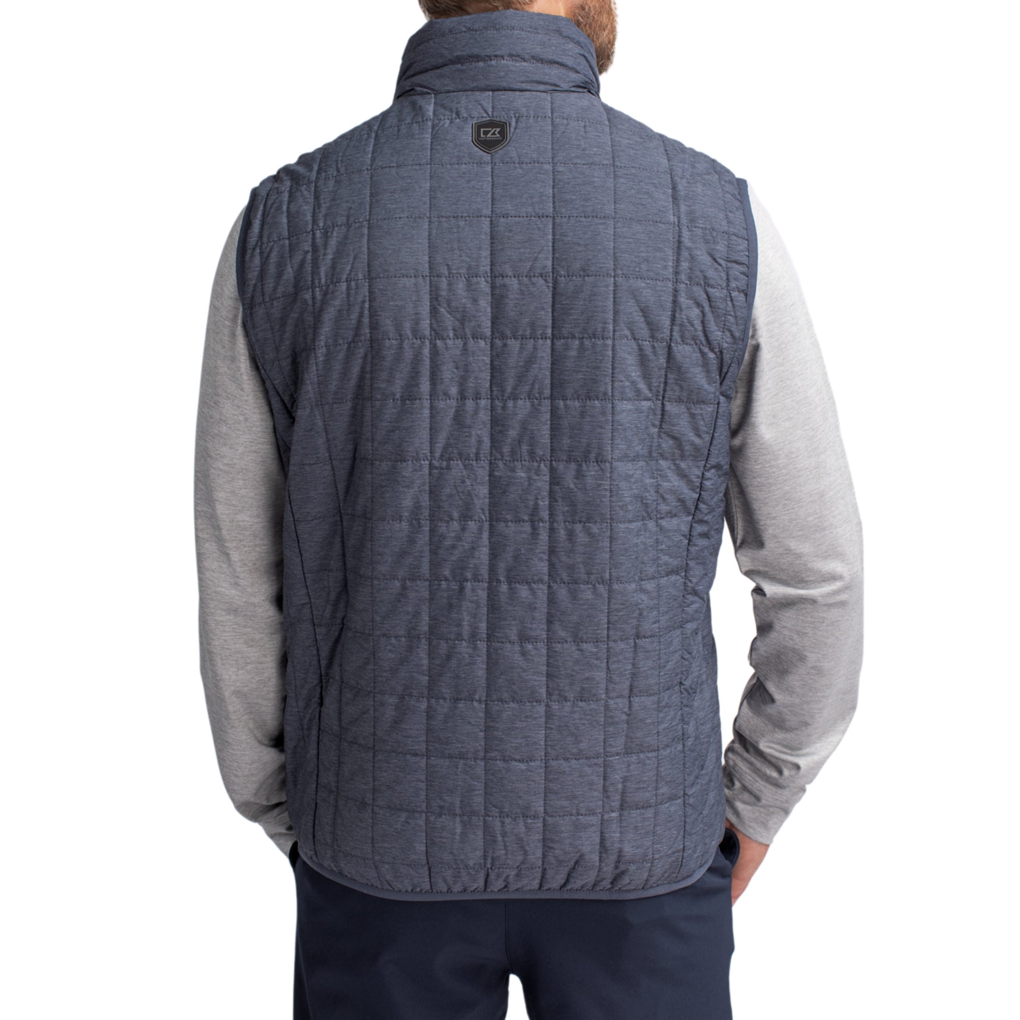 Men's Cutter & Buck  Anthracite Arizona Wildcats Rainier Eco Insulated PrimaLoft Full-Zip Puffer Vest